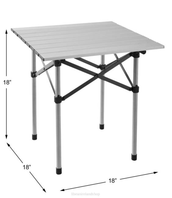 LLBean 18-Inch Base Camp Side Table Unisex J46J1520 Camping Furniture Gray