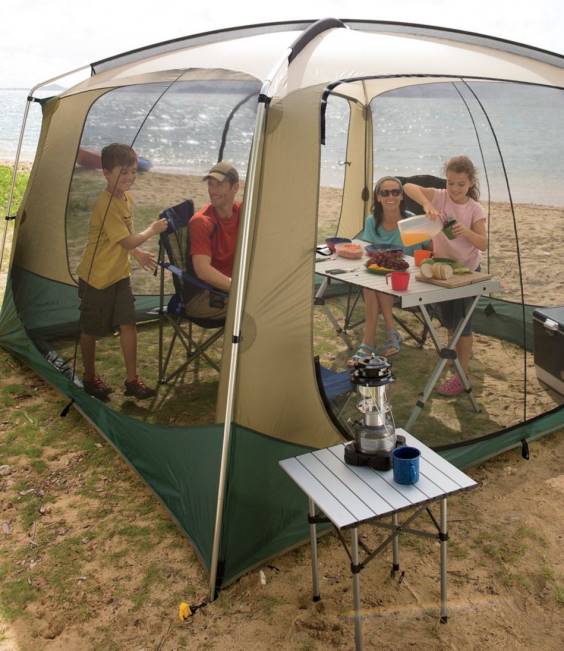 LLBean 18-Inch Base Camp Side Table Unisex J46J1520 Camping Furniture Gray