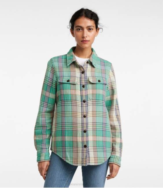 LLBean 1912 Overshirt Women J46J2995 Clothing Moonlight Blue