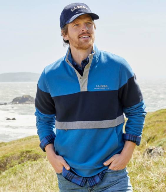 LLBean 1912 Sweatshirt Men J46J3416 Clothing Deep Sapphire/Classic Navy