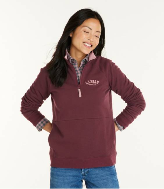 LLBean 1912 Sweatshirt Women J46J3042 Clothing Deep Wine
