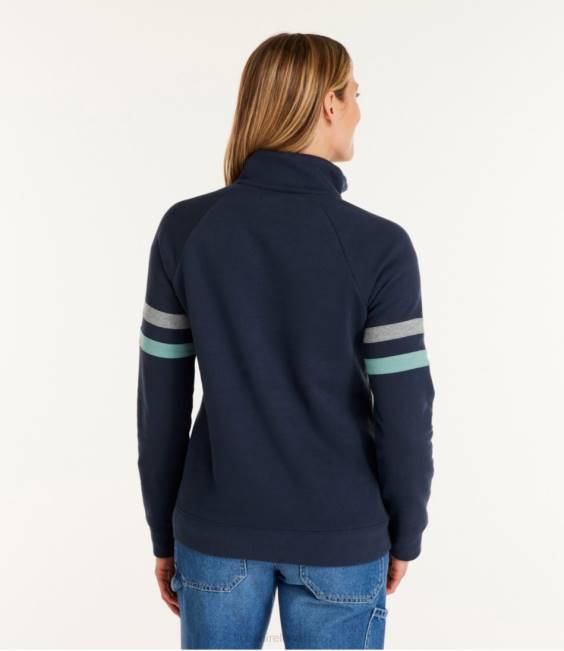 LLBean 1912 Sweatshirt Women J46J3053 Clothing Classic Navy/Sea Pine