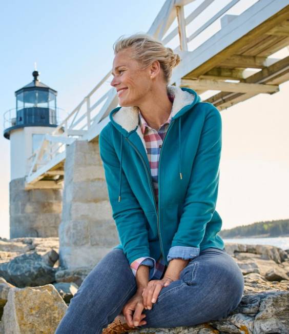 LLBean 1912 Sweatshirt Women J46J734 Clothing Camp Green