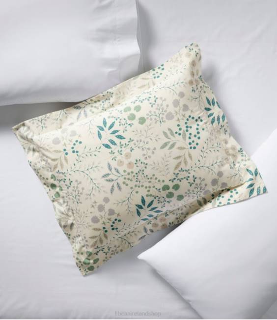 LLBean 280-Thread-Count Pima Cotton Percale Comforter Cover Collection Print Unisex J46J2916 Bedding Cream/Floral