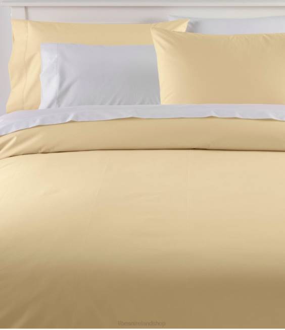 LLBean 280-Thread-Count Pima Cotton Percale Comforter Cover Collection Unisex J46J4347 Bedding Sunlight