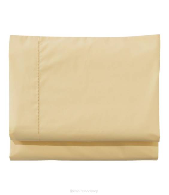 LLBean 280-Thread-Count Pima Cotton Percale Sheet Fitted Unisex J46J5496 Bedding Sunlight