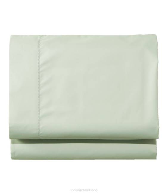 LLBean 280-Thread-Count Pima Cotton Percale Sheet Flat Unisex J46J2507 Bedding Pastel Mint