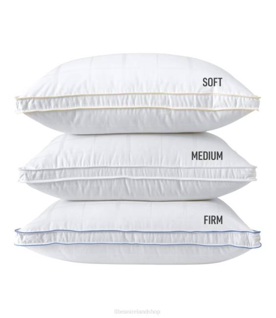 LLBean 700-Fill-Power Sateen White Goose Down Pillow Unisex J46J2638 Bedding Natural