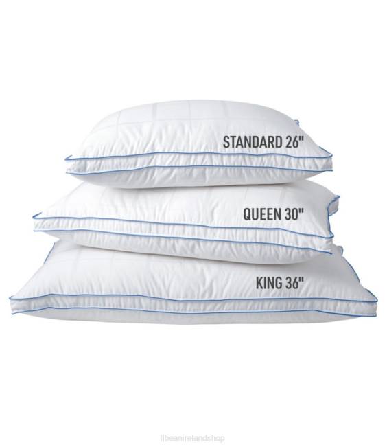 LLBean 700-Fill-Power Sateen White Goose Down Pillow Unisex J46J2638 Bedding Natural