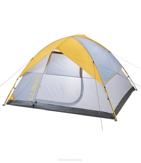 LLBean Access 4-Person Tent Unisex J46J1324 Outdoor Equipment Stainless Steel/Asphalt/Field Gold