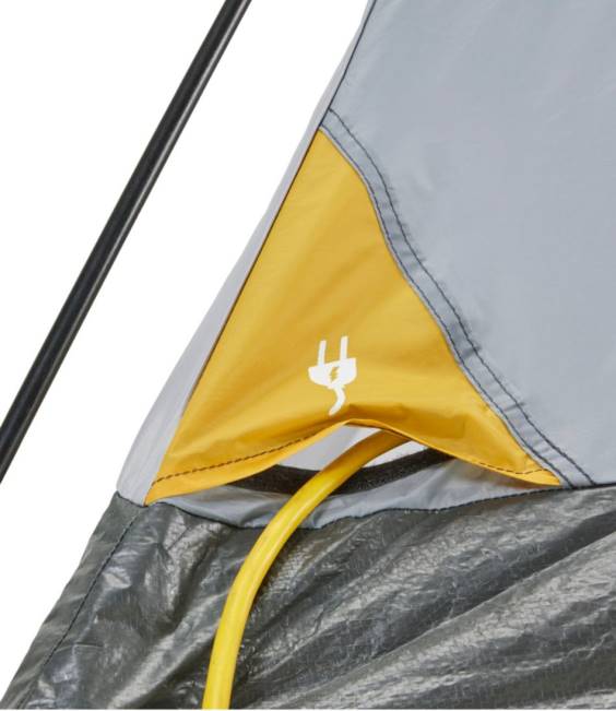 LLBean Access 4-Person Tent Unisex J46J1324 Outdoor Equipment Stainless Steel/Asphalt/Field Gold