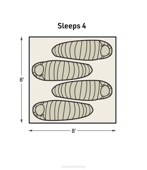 LLBean Adventure Dome 4-Person Tent Unisex J46J1788 Outdoor Equipment Blue