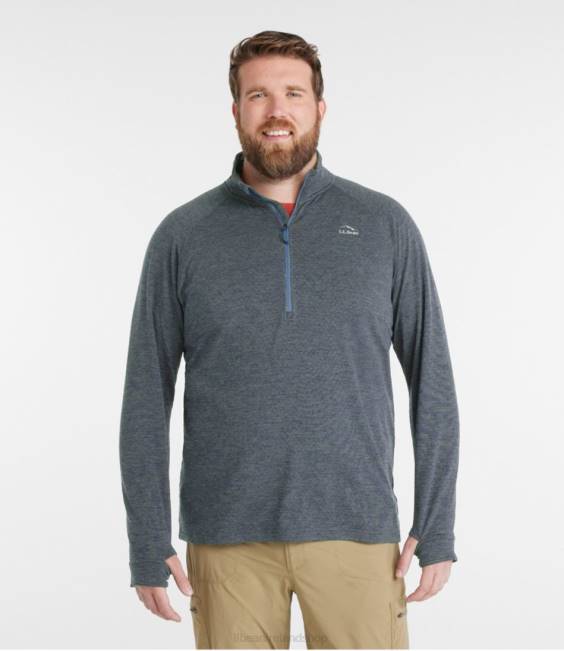 LLBean Adventure Grid Fleece Men J46J6688 Clothing Gunmetal Gray