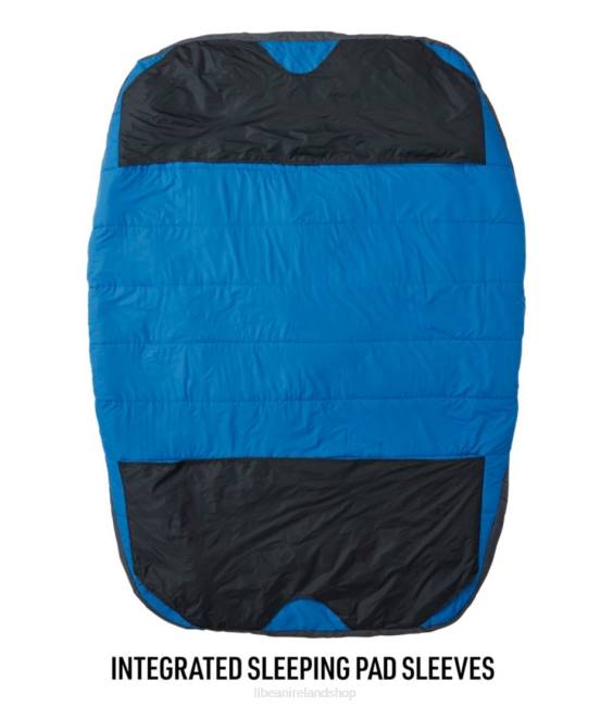 LLBean Adventure Sleeping Bag 30 Double Unisex J46J1418 Outdoor Equipment Crisp Lapis