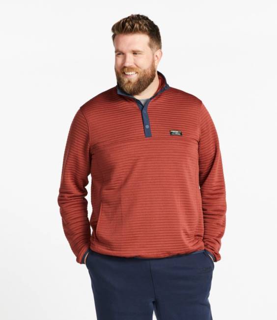 LLBean Airlight Knit Pullover Men J46J6542 Clothing Navy