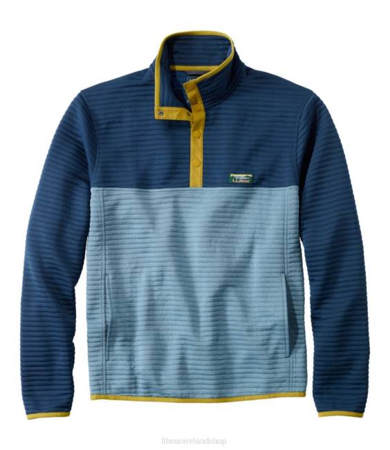LLBean Airlight Knit Pullover Men J46J946 Clothing Collegiate Blue/Steel Blue