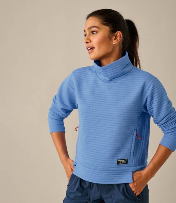 LLBean Airlight Pullover Women J46J453 Clothing Dark Periwinkle