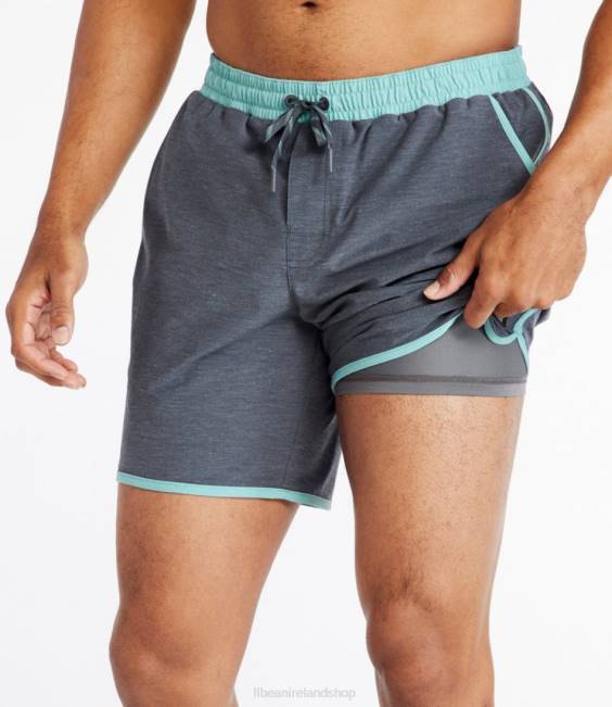 LLBean All-Adventure Swim Shorts Men J46J3286 Clothing Carbon Navy