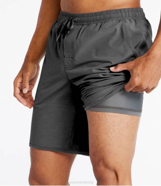LLBean All-Adventure Swim Shorts Men J46J413 Clothing Carbon Navy