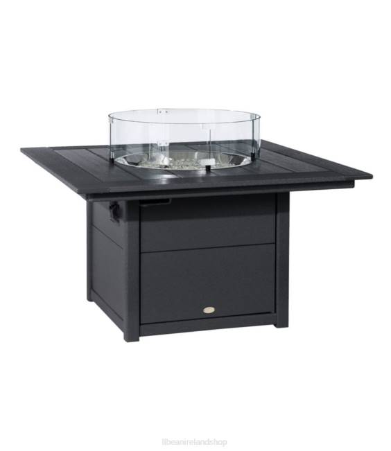 LLBean All-Weather 42 Square Fire Pit Table Unisex J46J2188 Camping Kitchen Black