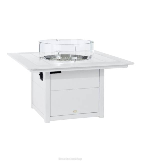 LLBean All-Weather 42 Square Fire Pit Table Unisex J46J5398 Camping Kitchen White