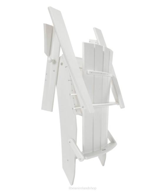 LLBean All-Weather Adirondack Chair Square-Back Unisex J46J7160 Backyard  Patio White