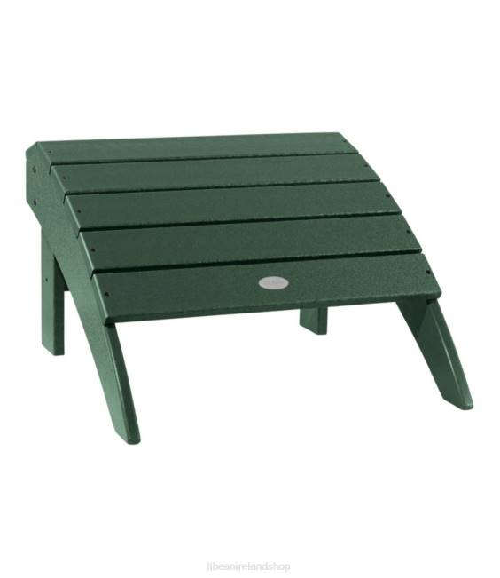 LLBean All-Weather Adirondack Footstool Unisex J46J4401 Backyard  Patio Green