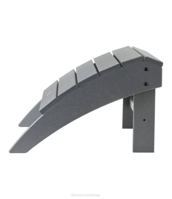 LLBean All-Weather Adirondack Footstool Unisex J46J7145 Backyard  Patio Slate Gray