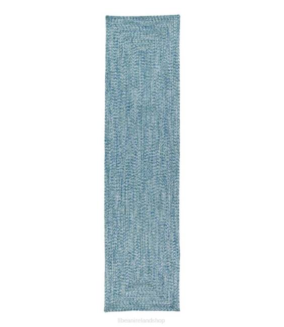 LLBean All-Weather Braided Runner Concentric Pattern Rectangular Unisex J46J2769 Home Goods Ocean