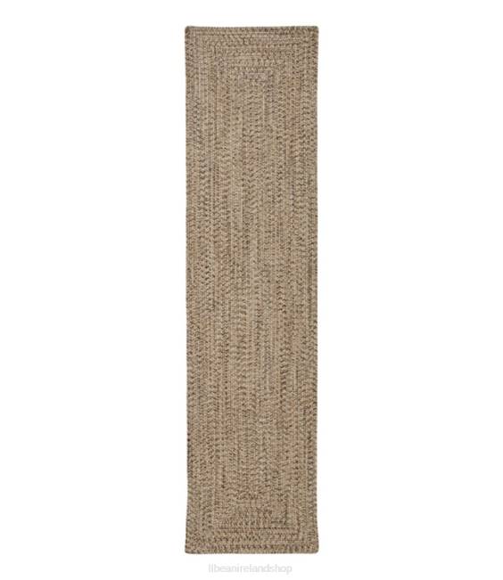 LLBean All-Weather Braided Runner Concentric Pattern Rectangular Unisex J46J6856 Home Goods Sand Multi