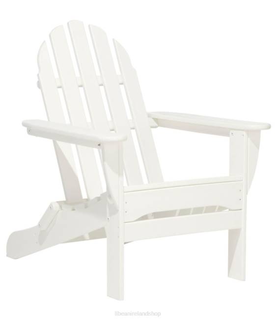 LLBean All-Weather Classic Adirondack Chair Unisex J46J7144 Backyard  Patio White