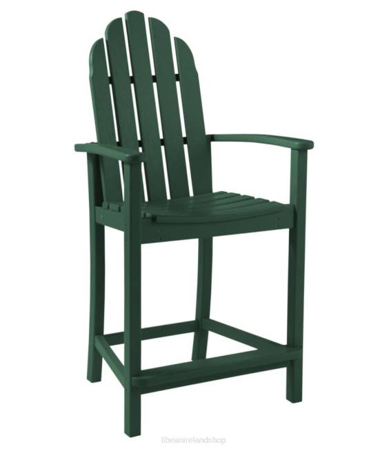 LLBean All-Weather Counter-Height Chair Unisex J46J2725 Backyard  Patio Green