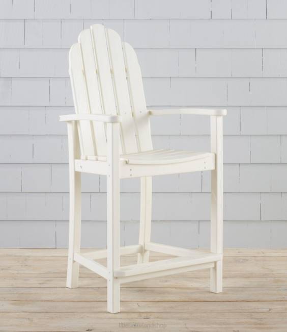 LLBean All-Weather Counter-Height Chair Unisex J46J4498 Backyard  Patio Mahogany