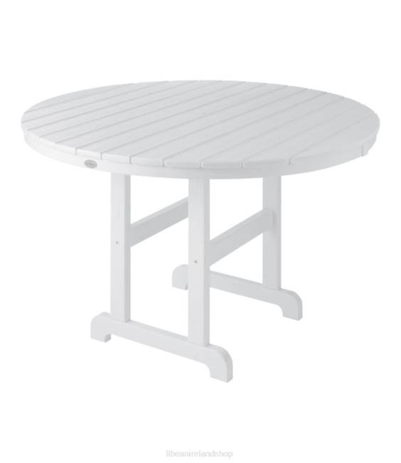 LLBean All-Weather Dining Table Unisex J46J5620 Backyard  Patio White