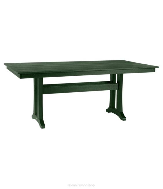 LLBean All-Weather Farmhouse Table Unisex J46J2647 Backyard  Patio Green