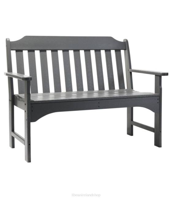 LLBean All-Weather Garden Bench Unisex J46J5596 Backyard  Patio Slate Gray