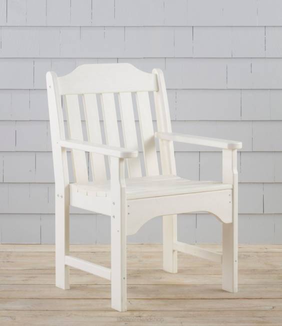 LLBean All-Weather Garden Chair Unisex J46J4476 Backyard  Patio White