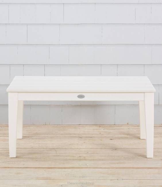 LLBean All-Weather Patio Coffee Table Unisex J46J2738 Home Goods White