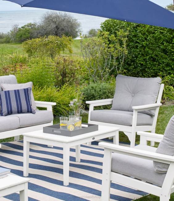 LLBean All-Weather Patio Coffee Table Unisex J46J4506 Home Goods Slate Gray