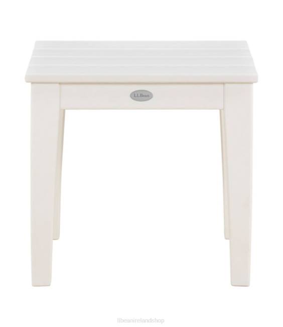 LLBean All-Weather Patio Side Table Unisex J46J2716 Home Goods White