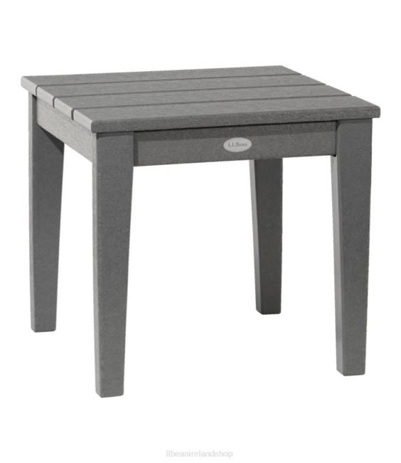 LLBean All-Weather Patio Side Table Unisex J46J4493 Home Goods Slate Gray