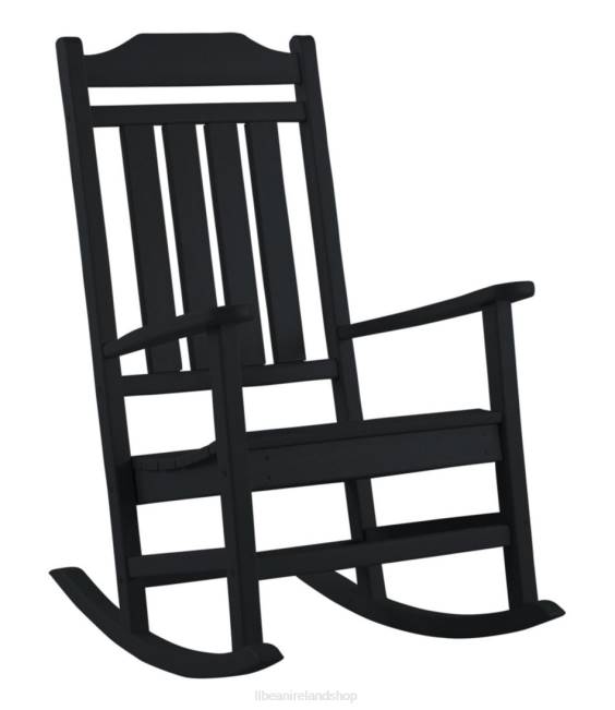 LLBean All-Weather Porch Rocker Unisex J46J4424 Backyard  Patio Black