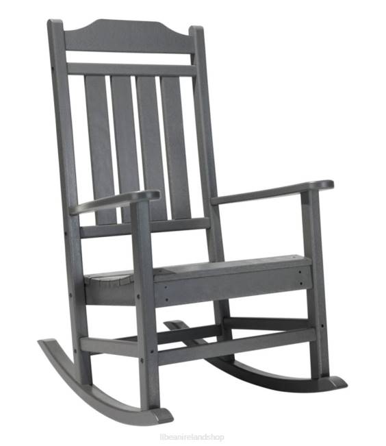LLBean All-Weather Porch Rocker Unisex J46J6341 Backyard  Patio Slate Gray