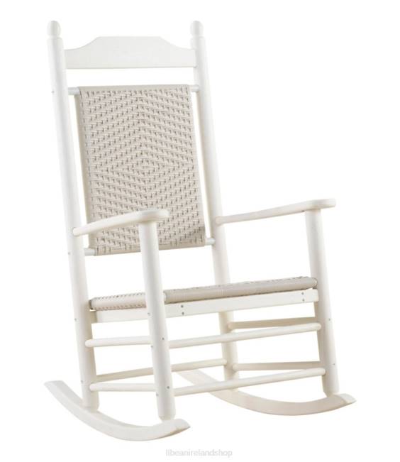 LLBean All-Weather Presidential Rocker Unisex J46J2718 Backyard  Patio White