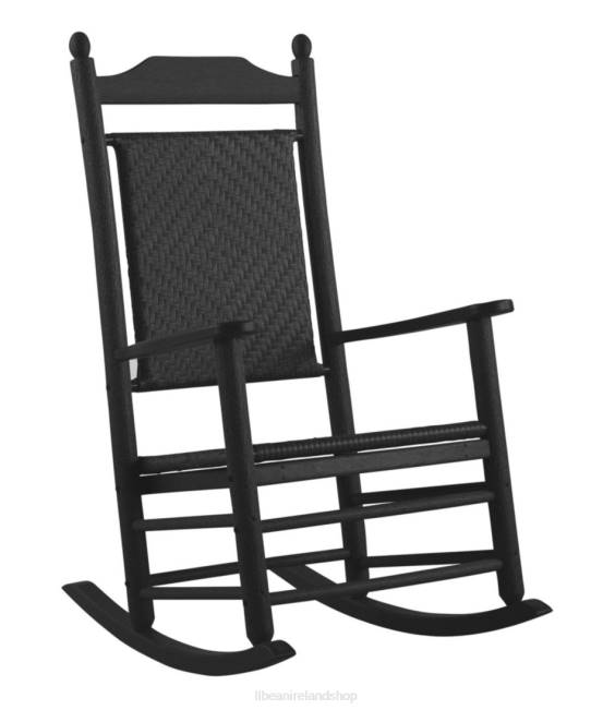 LLBean All-Weather Presidential Rocker Unisex J46J4494 Backyard  Patio Black
