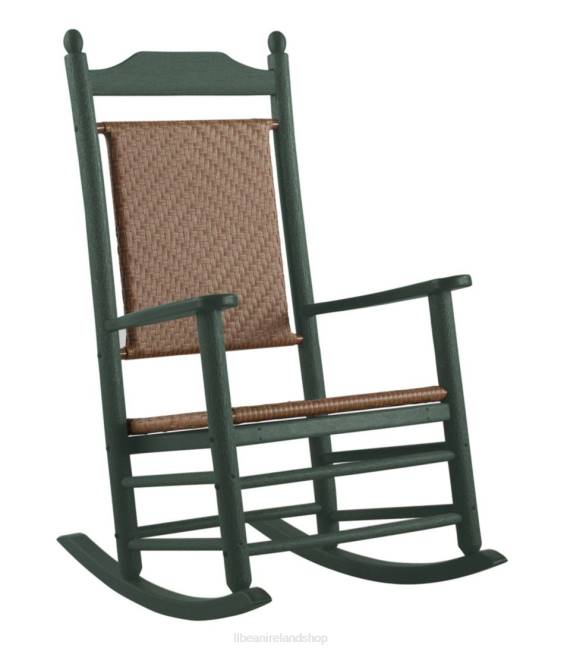 LLBean All-Weather Presidential Rocker Unisex J46J5622 Backyard  Patio Green