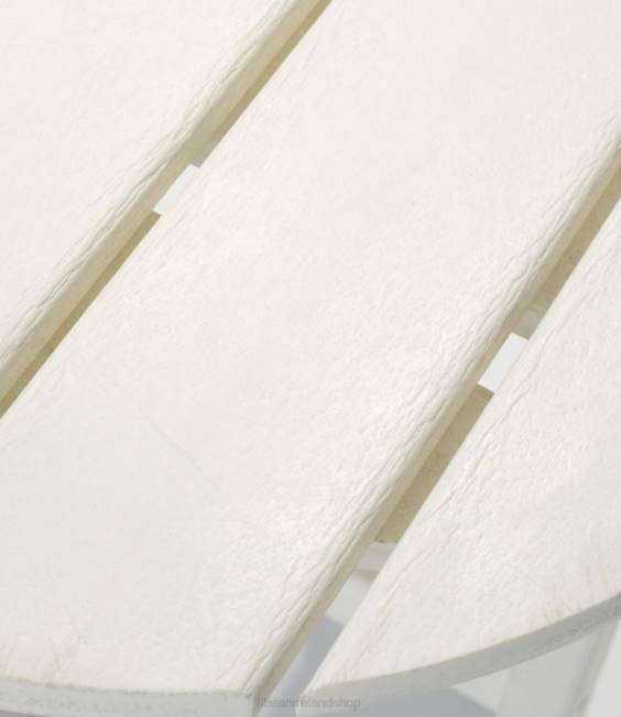 LLBean All-Weather Round Side Table Unisex J46J7262 Backyard  Patio White