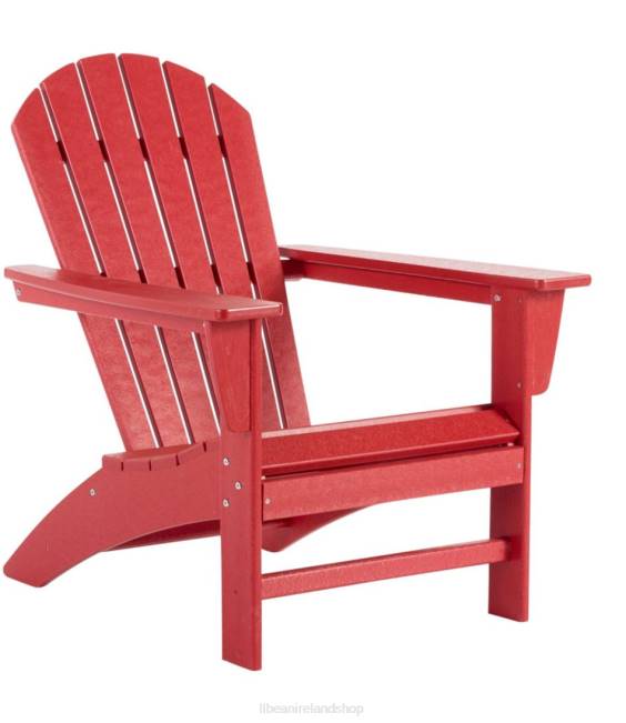 LLBean All-Weather Waterfall Adirondack Chair Unisex J46J4344 Backyard  Patio Classic Red