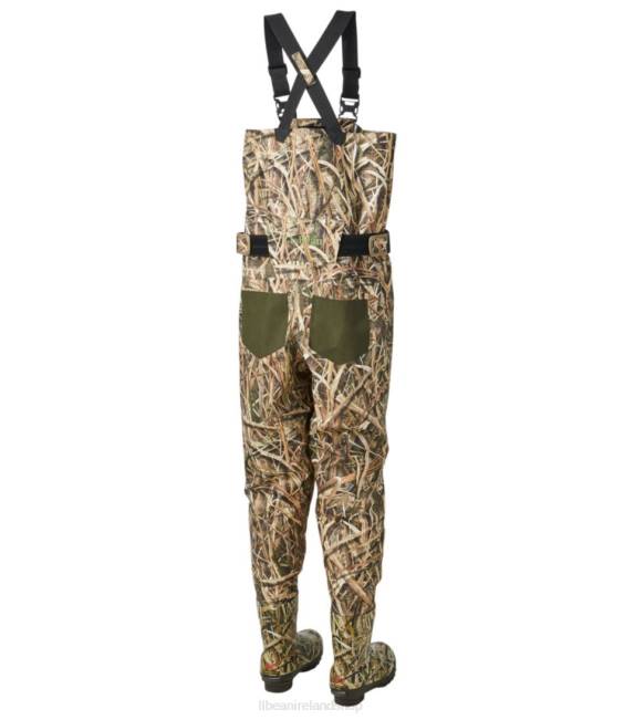 LLBean Apex Waterfowl Bootfoot Waders with Super Seam Technology Men J46J1537 Outdoor Equipment Mossy Oak Shadow Grass Blades