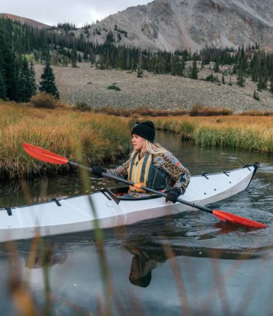 LLBean Aqua Bound Sting Ray Hybrid Posi-Lok Kayak Paddle Unisex J46J4062 Water Sports White